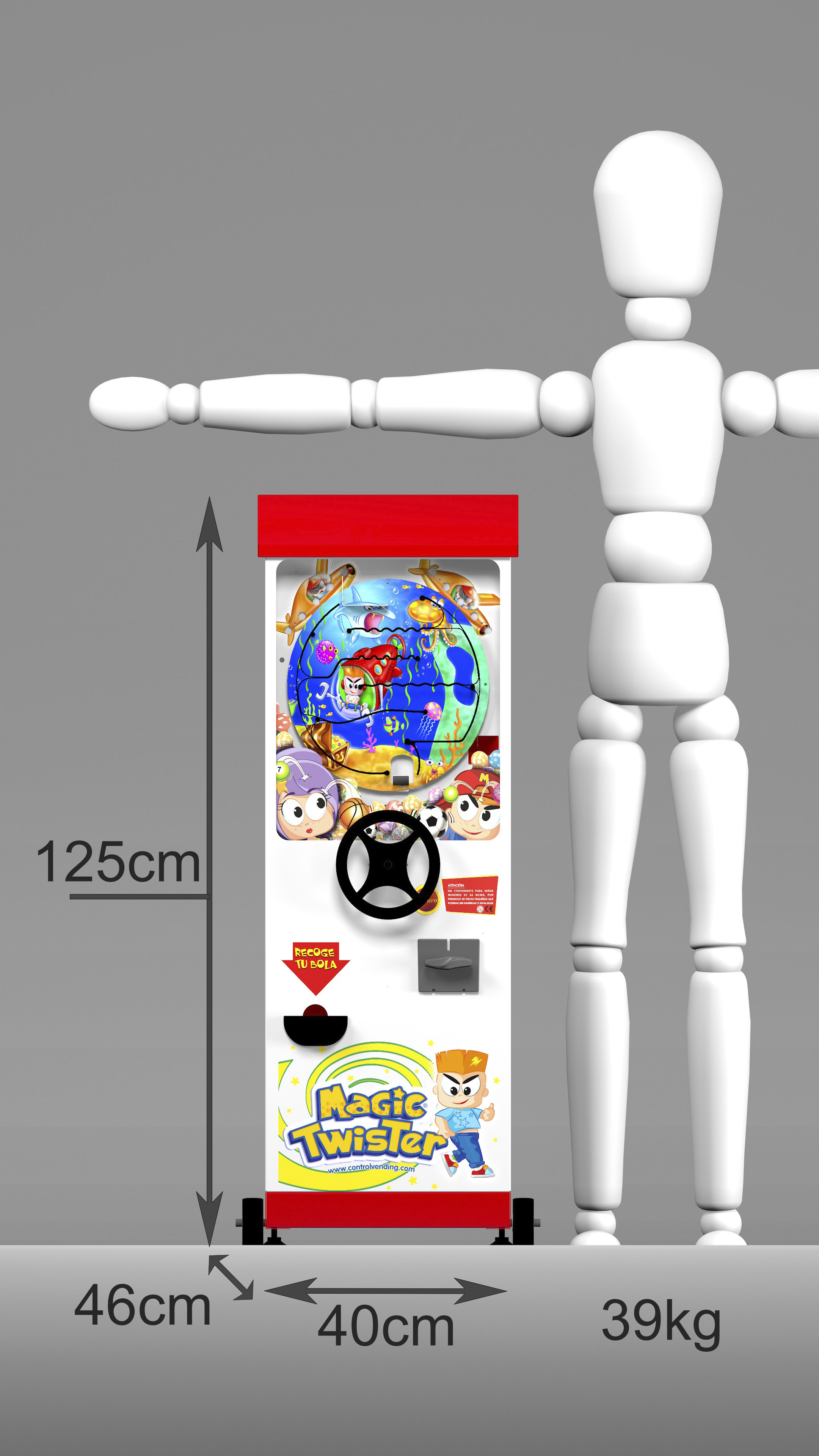 Dimensiones de la máquina